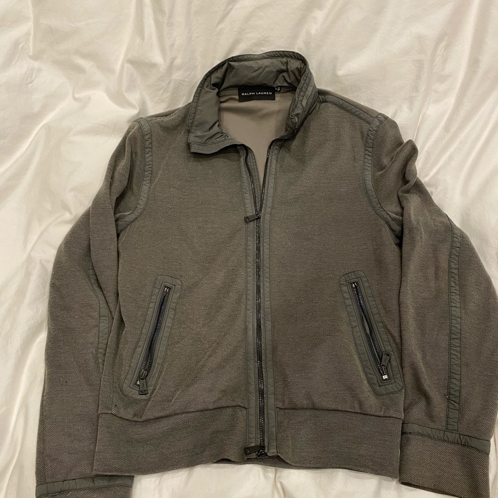 Ralph Lauren Black Label Athletic Jacket in grey/green